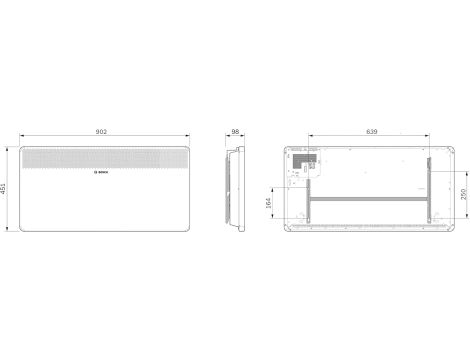 Grzejnik konwektorowy Bosch HC4000-25 2500W biały - 3