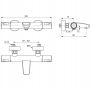 BATERIA UMYWALKOWA Badethermostat CERATHERM T50 - 3