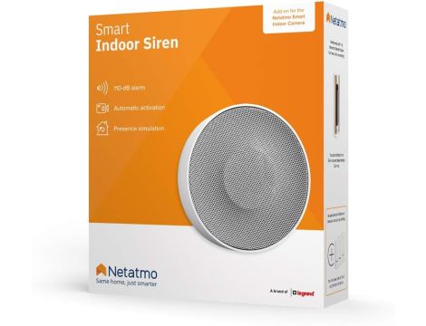 Netatmo Inteligentna bezprzewodowa syrena wewnętrzna Wi-Fi 110 dB - 5