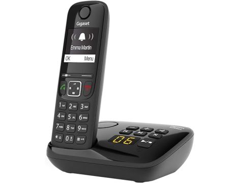 Gigaset AS690A Telefon BezprzewoDowy DECT, Czarny