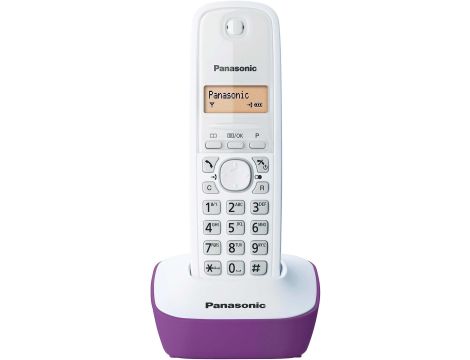 Panasonic KX-TG1611FRF DECT telefon bezprzewodowy fioletowy/biały