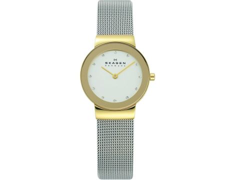 Zegarek damski Skagen Classic 358SGSCD Srebrny złoty mały klasyczny - 2