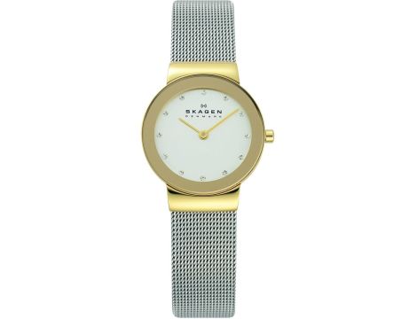 Zegarek damski Skagen Classic 358SGSCD Srebrny złoty mały klasyczny