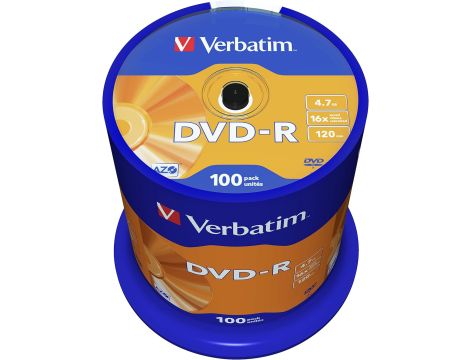 Płyta DVD Verbatim DVD-R 4,7 GB 100 szt. - 4