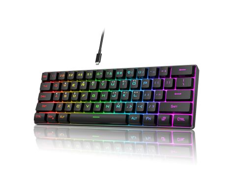 RedThunder Przewodowa klawiatura do gier z podświetleniem RGB FR AZERTY