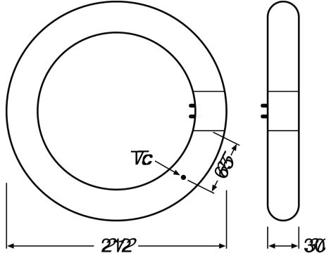 OSRAM LED KOŁOWA ŚWIETLÓWKA 12W = 22W 4000K - 5