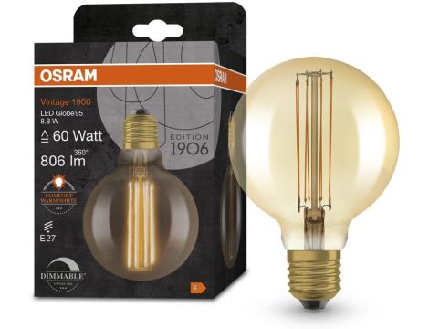 Żarówka Osram Vintage LED DIM 60 8,8W 2200K E27 - 2