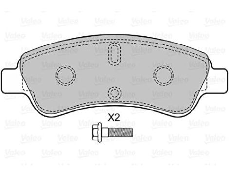 Klocki hamulcowe VALEO 598464 - 3