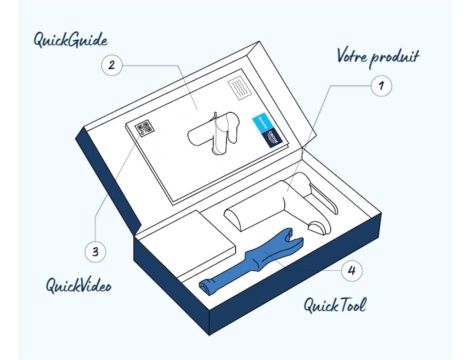 Bateria umywalkowa stojąca Grohe Start chrom - 3