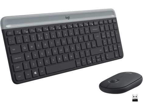 Zestaw klawiatura i mysz Logitech czarny IT - 2