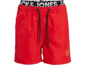 JACK & JONES JUNIOR Szorty kąpielowe Chłopcy - chińska czerwień