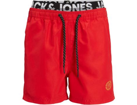 JACK & JONES JUNIOR Szorty kąpielowe Chłopcy - chińska czerwień