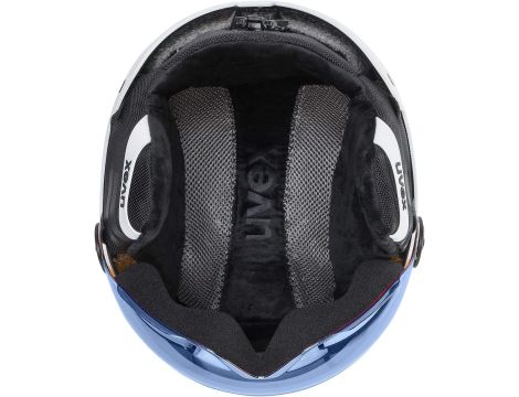 Kask narciarski Uvex Rocket Jr Visor Black Mat r. 54 - 58 cm BIAŁY - 6