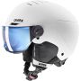 Kask narciarski Uvex Rocket Jr Visor Black Mat r. 54 - 58 cm BIAŁY - 3