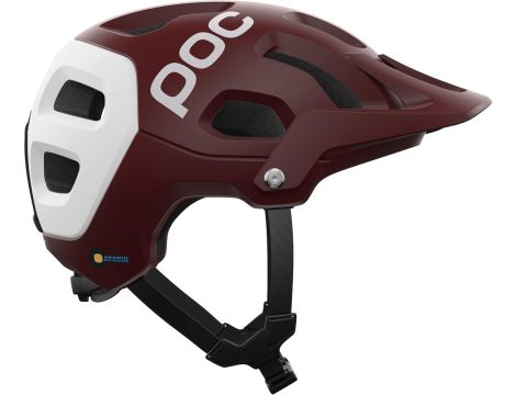 Kask rowerowy MTB POC Tectal Race MIPS garnet white matt 55-58 cm (M) - 4