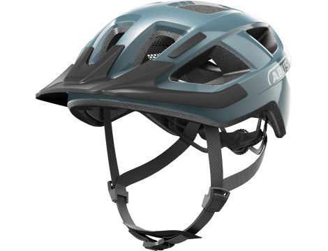 Kask rowerowy ABUS Aduro 3.0 LED - kask miejski R: M (52-58cm) niebieski - 3