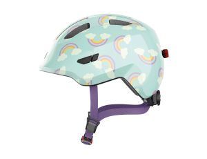 Kask rowerowy dziecięcy Abus Smiley 3.0 LED r: S (45-50 cm) Jasnoniebieski