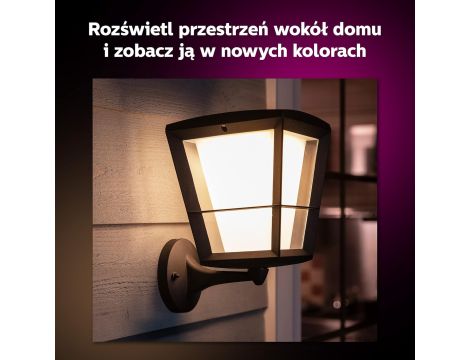 Kinkiet ogrodowy Philips czarny zintegrowane źródło LED 15 W - 3