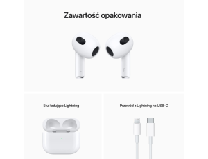 Słuchawki bezprzewodowe douszne Apple AirPods 3. generacji - image 2