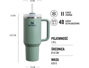 STANLEY KUBEK QUENCHER H2.O FLOWSTATE TUMBLER 1,18L SHALE - image 2