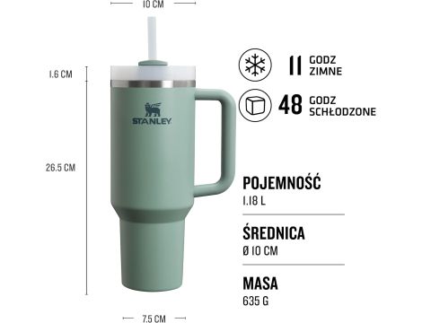 STANLEY KUBEK QUENCHER H2.O FLOWSTATE TUMBLER 1,18L SHALE - 2