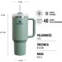 STANLEY KUBEK QUENCHER H2.O FLOWSTATE TUMBLER 1,18L SHALE - 3