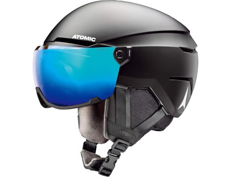 Kask narciarski ATOMIC SAVOR VISOR STEREO 59 - 63 cm BLACK czarny - 2