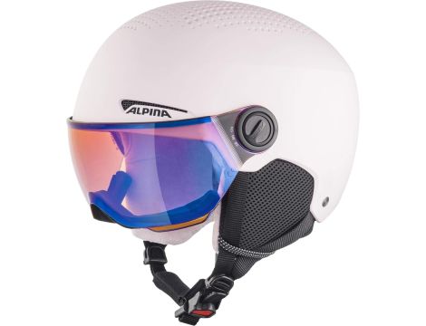 Kask Narciarski Alpina Zupo Visor Q-Lite Różowy r.M 54-58cm - 2