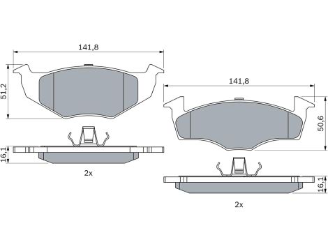 Bosch 0 986 494 005 Zestaw klocków hamulcowych - 3