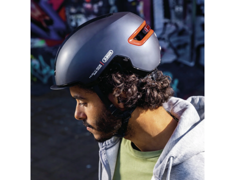 Kask rowerowy ABUS HUD-Y L 57-61cm Czarny - 5