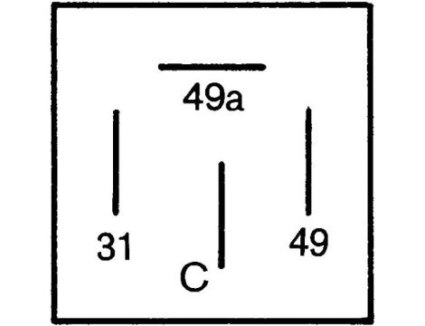 HELLA 4DB 001 887-041 Przekaźnik kierunkowskazów - 12V - 4