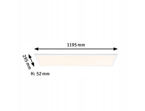 Plafon kwadratowy Paulmann 79810 biały - 2