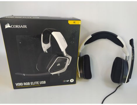 Słuchawki nauszne Corsair Void Elite RGB USB biały - 2